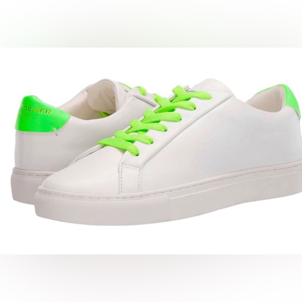Kurt Geiger Green Comb leather sneaker